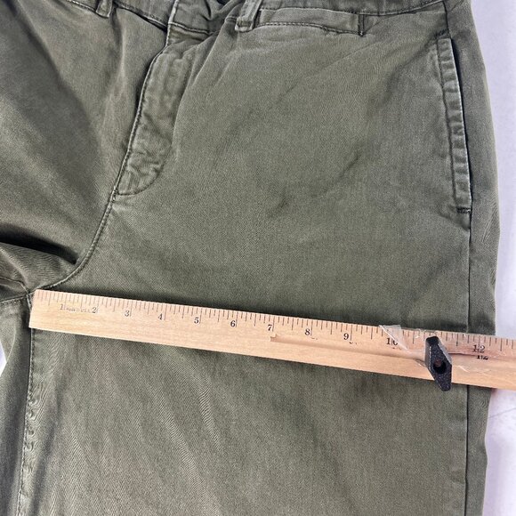 Frame Pants Women's 33x30* Le Tomboy Wide Leg Dark Green Stretch Trousers Tag 31 - Picture 14 of 16